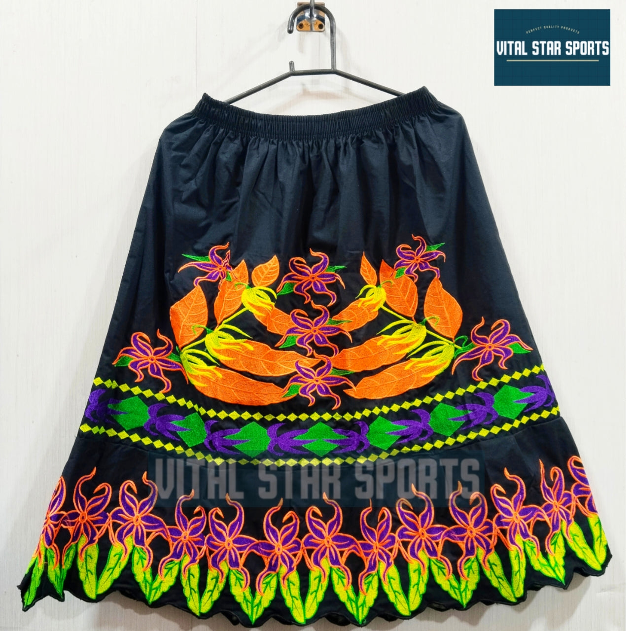 Vital Star Embroidery Skirt