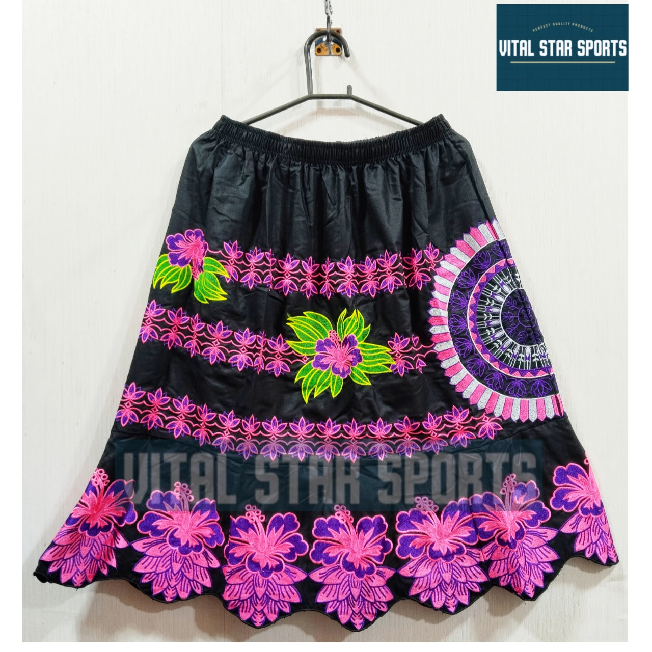 Vital Star Embroidery Skirt