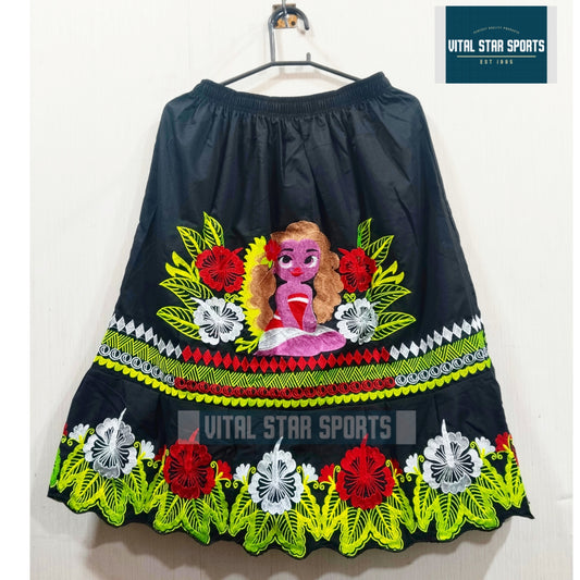 Micronesian ladies embroidery skirt by Vital Star Sports, 100% cotton with colorful floral embroidery